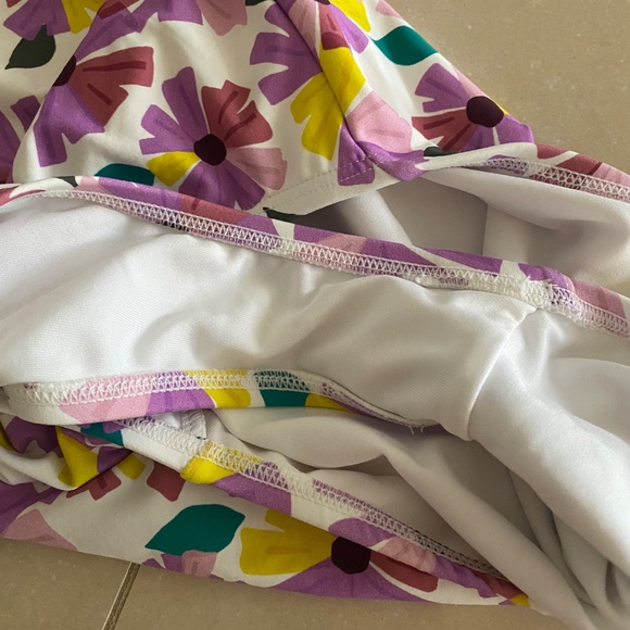 Kate Spade Floral Womens Wallflower Draped Molded Cup One Piece Size XS - Picture 8 of 9